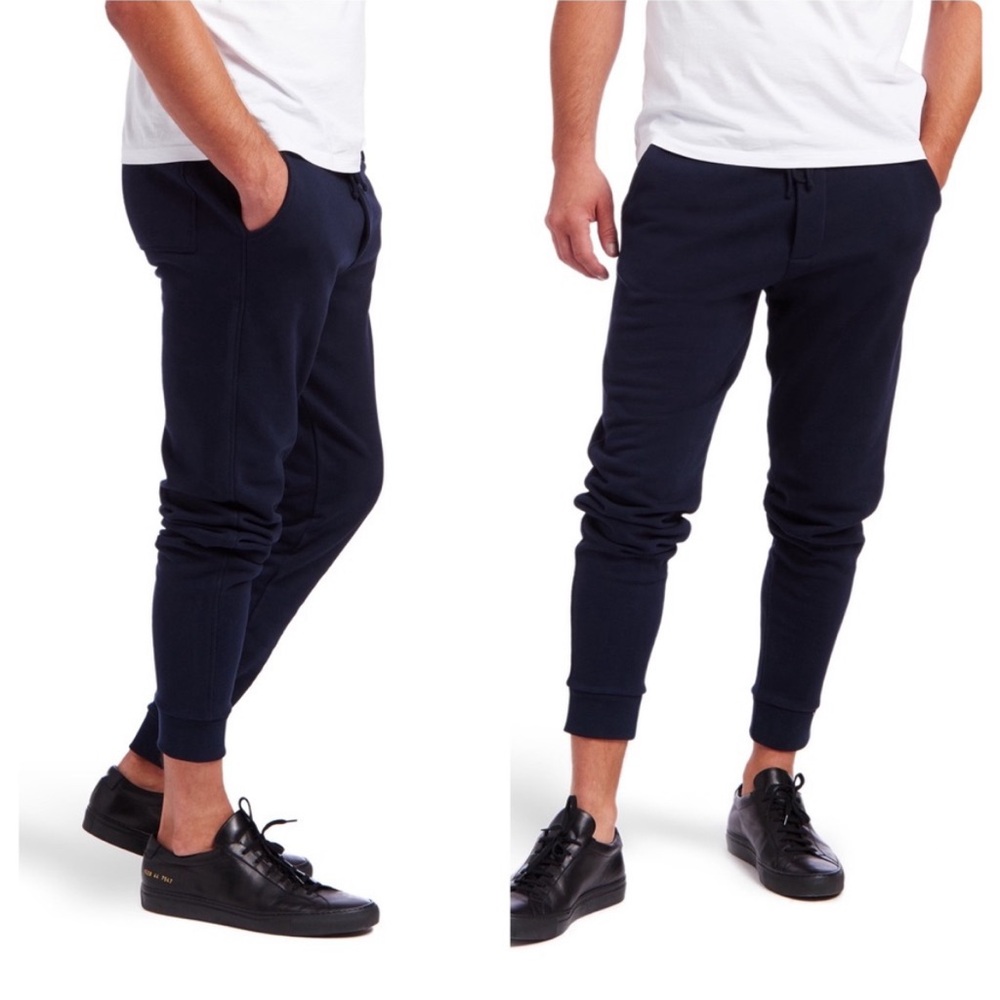 Mott & Bow Mens The French Terry Sweatpants Hooper Jogger In Black